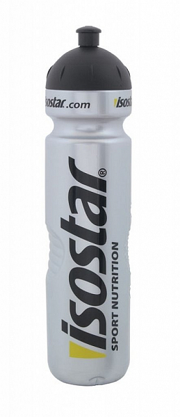 láhev ISOSTAR 1 l, výsuvný vršek, stříbrná