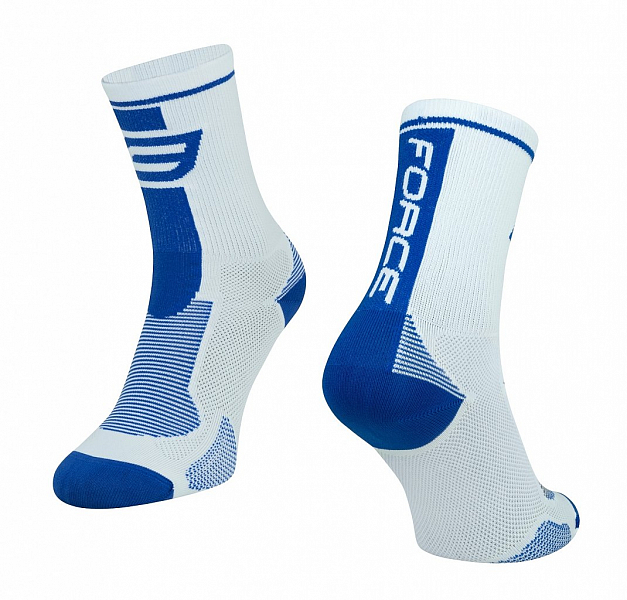 ponožky F LONG, bílo-modré S-M/36-41
