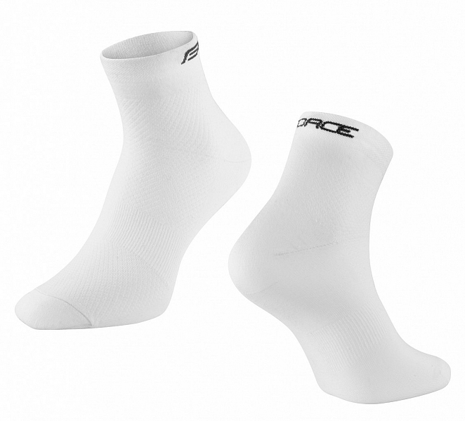 ponožky FORCE MID volnočasové, bílé