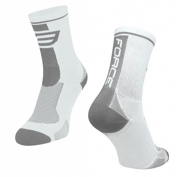 ponožky F LONG, bílo-šedé S-M/36-41