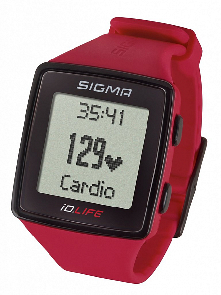 hodinky sportovní SIGMA iD.LIFE, červené