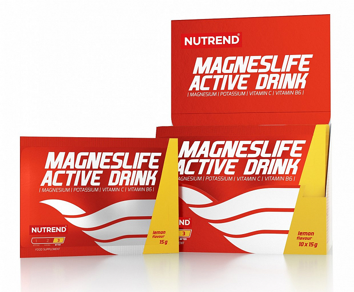 MAGNESLIFE ACTIVE DRINK, 10x 15 g, citron