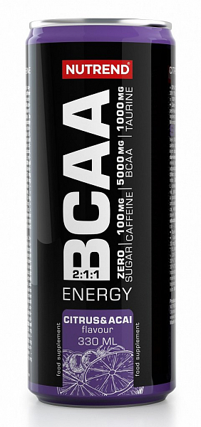 BCAA Energy, plechovka 330 ml, citrus a acai